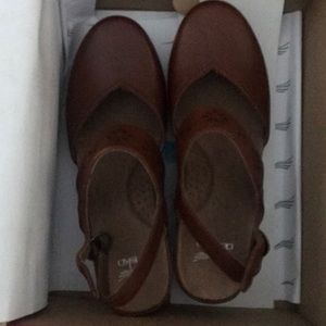 Dansko Cognac Brown Clogs 40